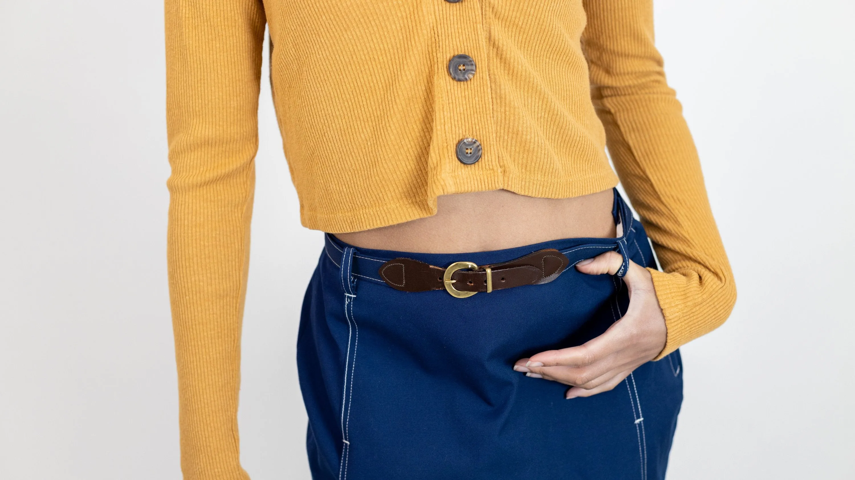 1970s Small Navy Blue Tennis Skort