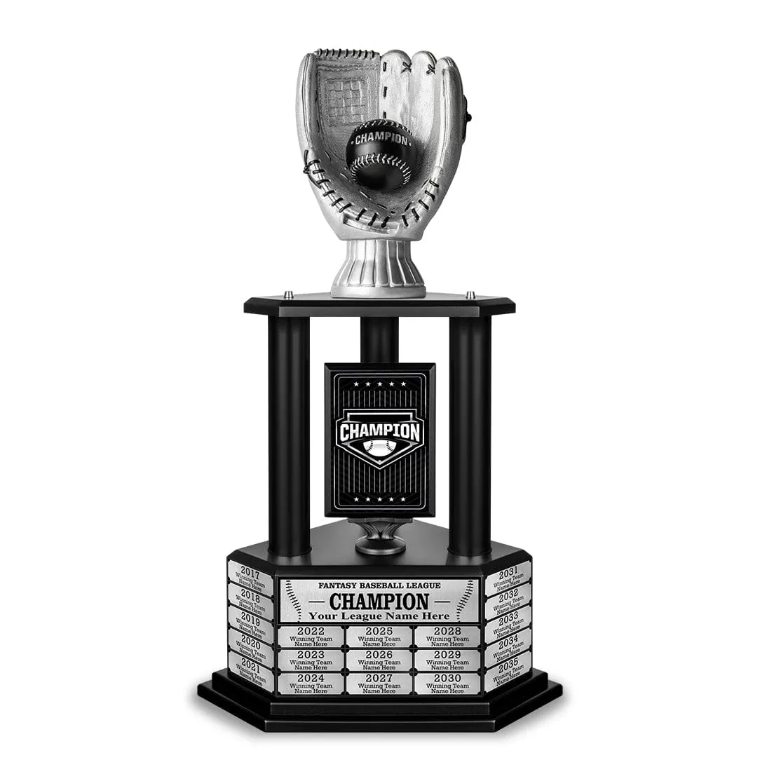26-36” Silver Baseball Trophy