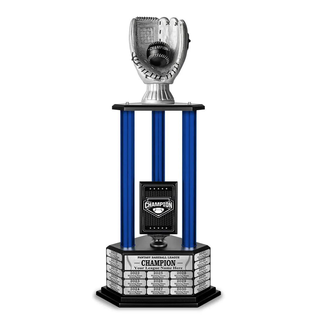 26-36” Silver Baseball Trophy