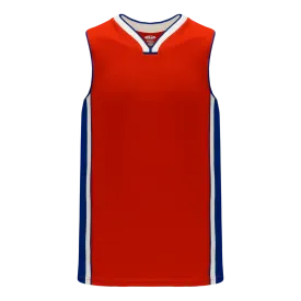 Athletic Knit (AK) B1715Y-344 Youth Detroit Pistons Red Pro Basketball Jersey