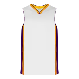 Athletic Knit (AK) B1715Y-726 Youth LA Lakers White Pro Basketball Jersey