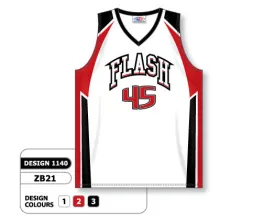 Athletic Knit Custom Sublimated Basketball Jersey Design 1140