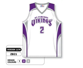 Athletic Knit Custom Sublimated Basketball Jersey Design 1176