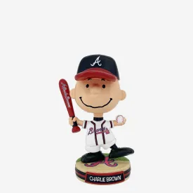 Atlanta Braves Charlie Brown Peanuts Mini Bighead Bobblehead