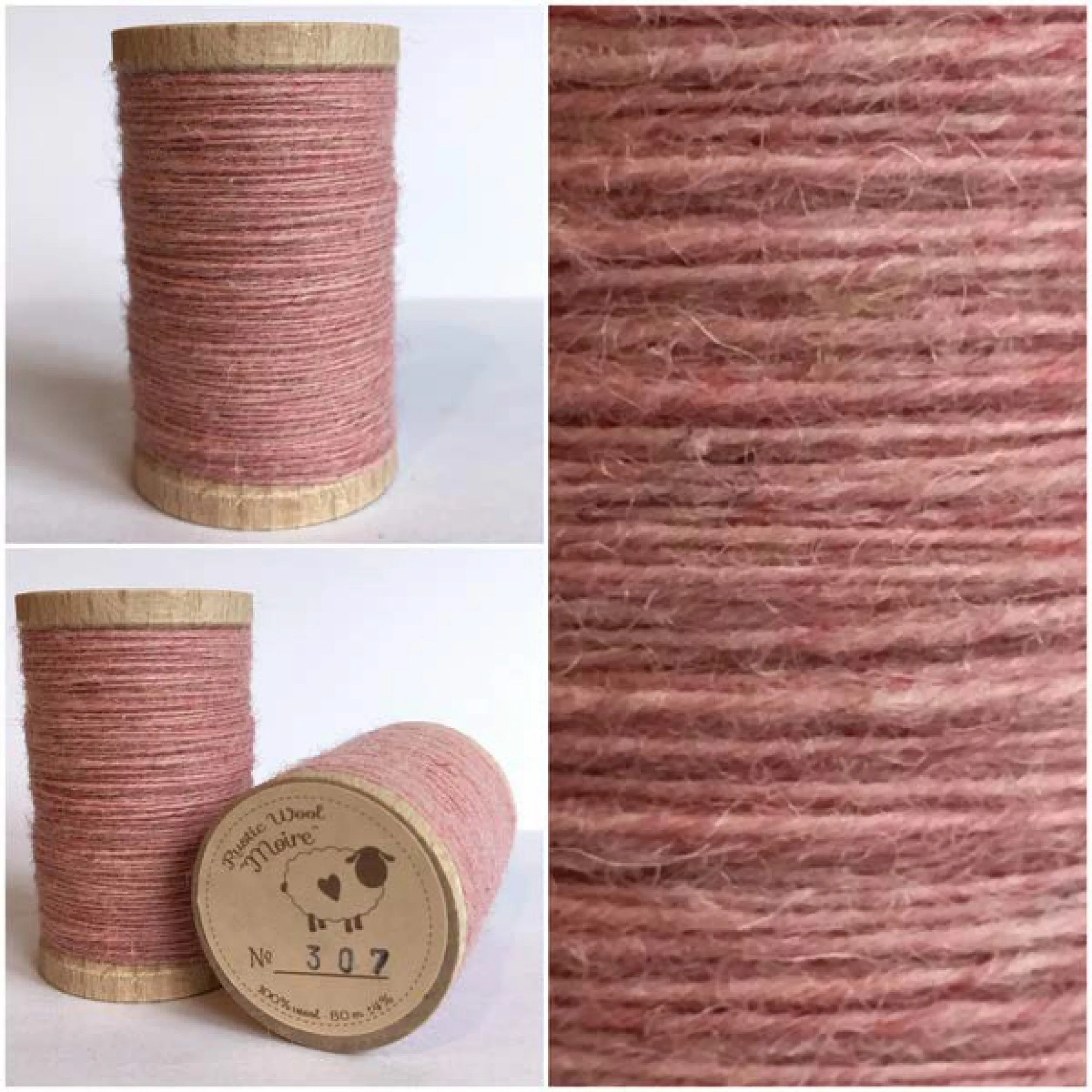 BALLERINA PINK Hand Dyed HALF YARD Wool Fabric for Wool Applique and Rug Hooking