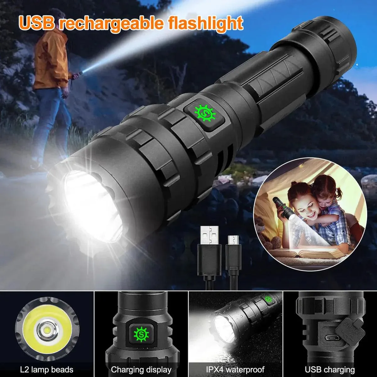 BOXED HUNTING FLASHLIGHT KIT - DB204