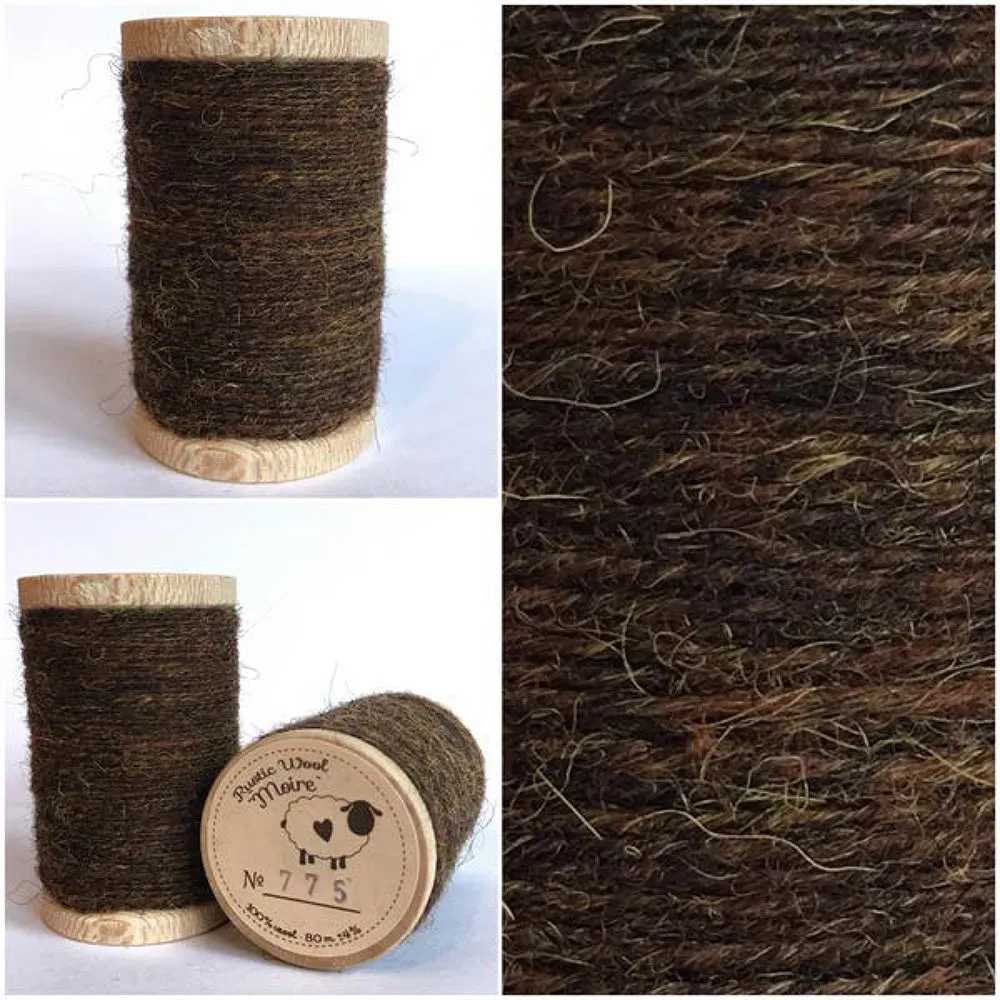 CINNAMON Hand Dyed YARD Wool Fabric for Wool Applique and Rug Hooking