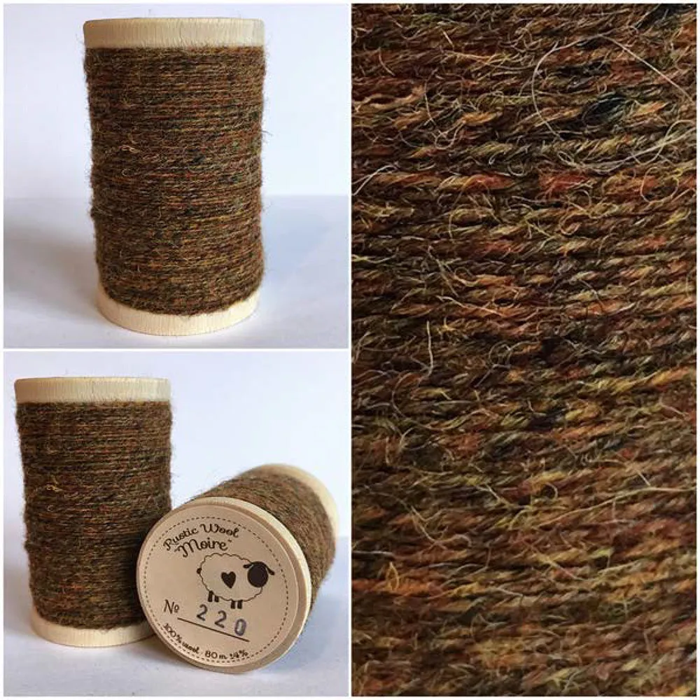 CINNAMON Hand Dyed YARD Wool Fabric for Wool Applique and Rug Hooking