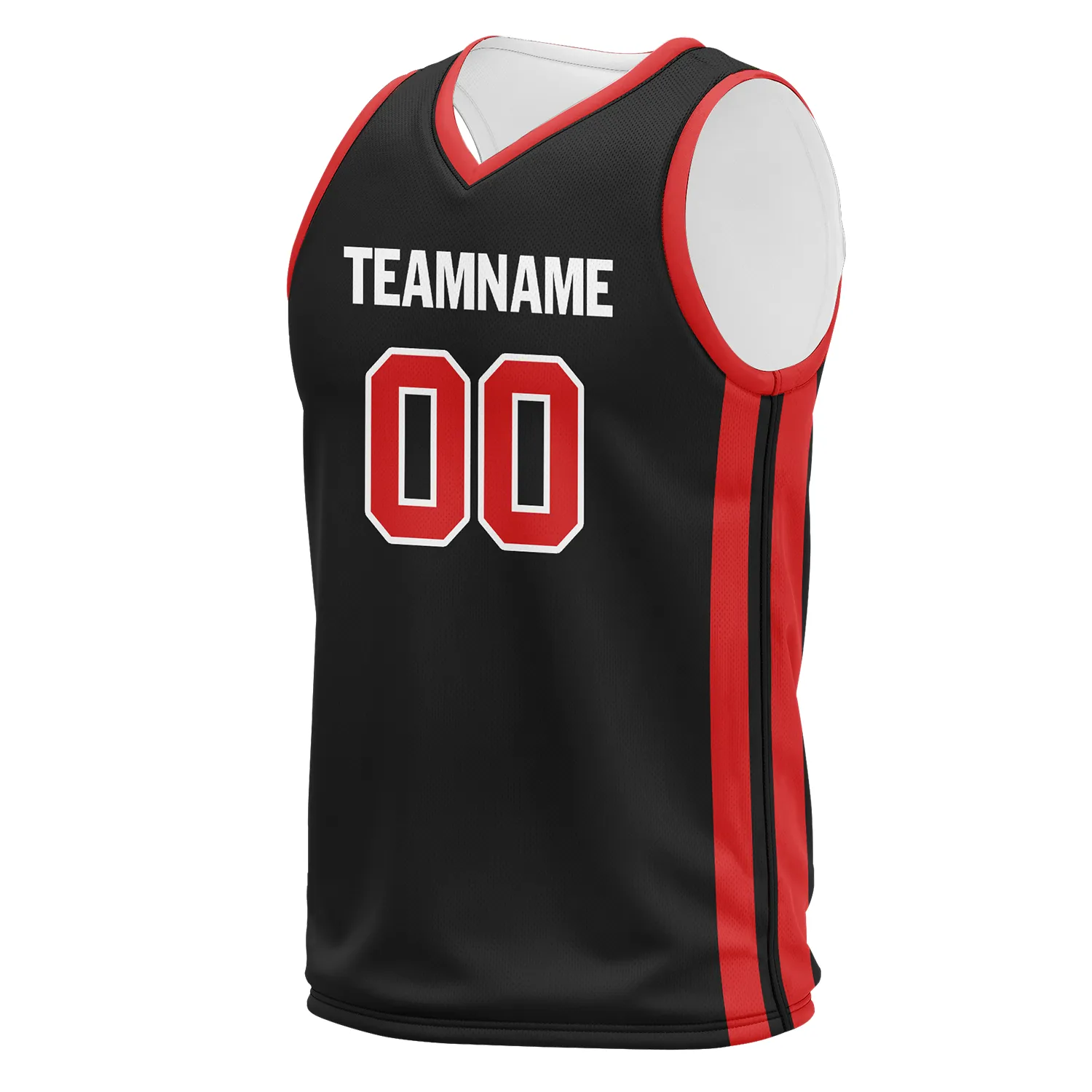 Custom Black Red Classic Style Sports Uniform Basketball Jersey BBJ01-bd0a700f