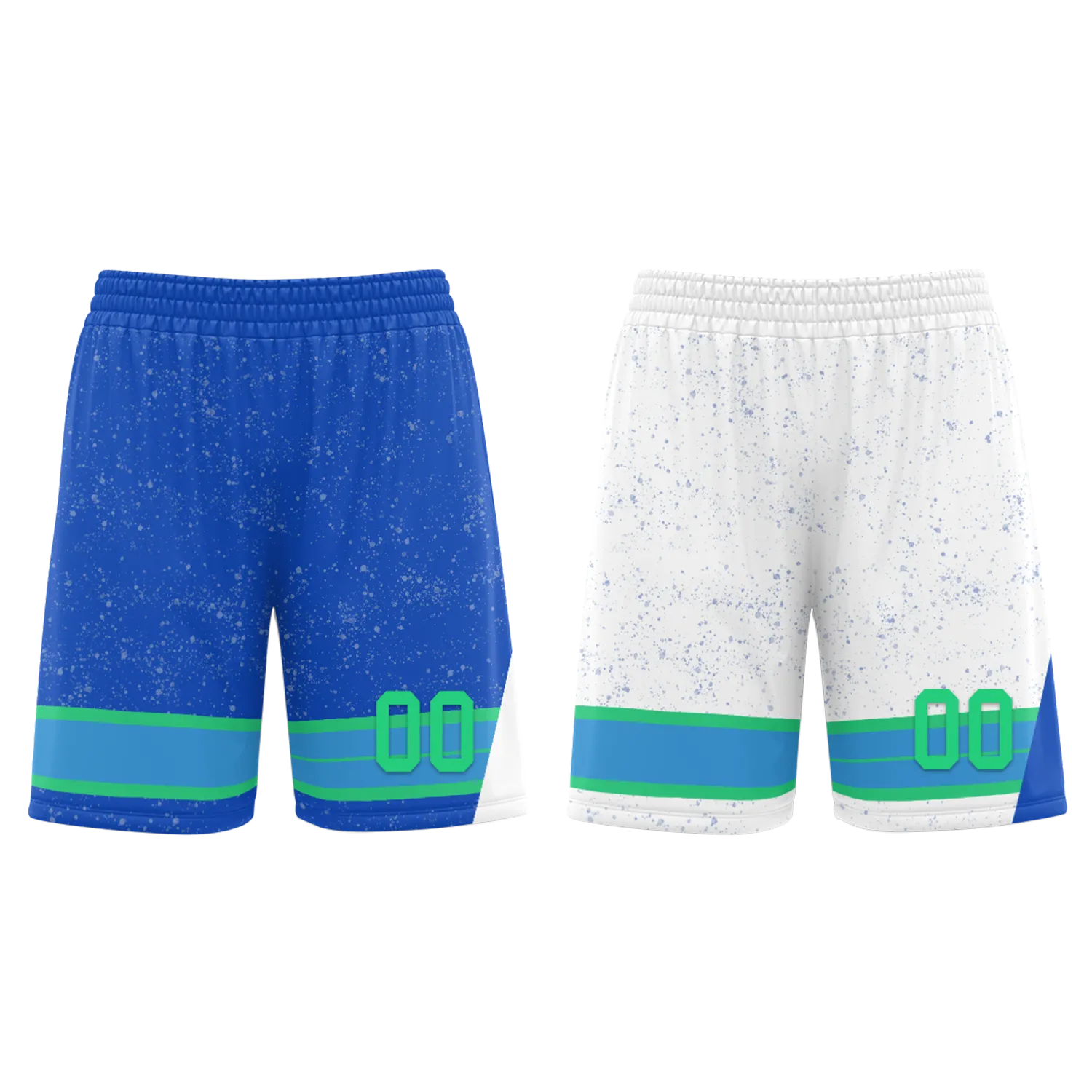 Custom Blue White Classic Style Reversible Basketball Uniform Personalized BBJR-D017009