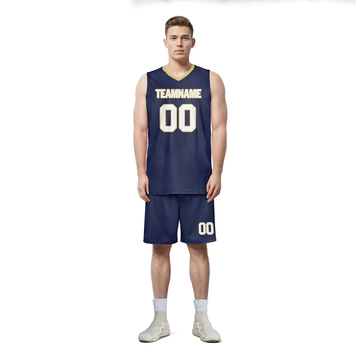 Custom Deep Blue Classic Style Sports Uniform Basketball Jersey BBJ01-bd0a70e0