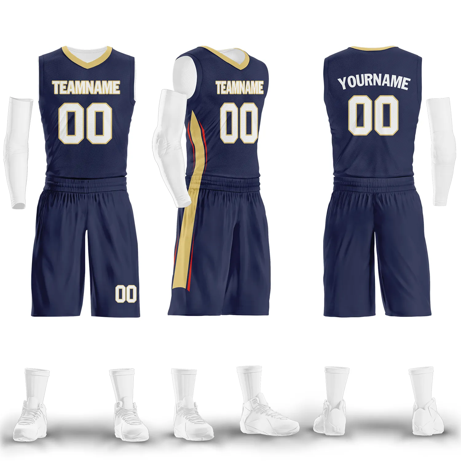 Custom Deep Blue Classic Style Sports Uniform Basketball Jersey BBJ01-bd0a70e0