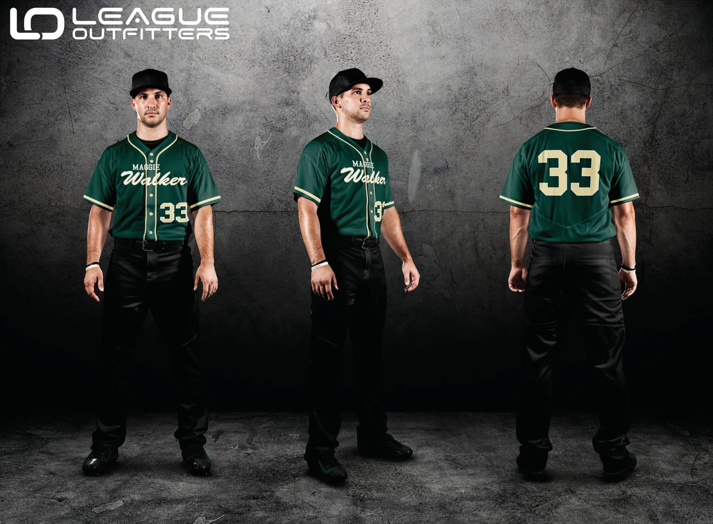 Custom Elite Tackle Twill Full Button Baseball Jersey