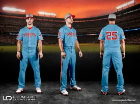 Custom Elite Tackle Twill Full Button Baseball Jersey