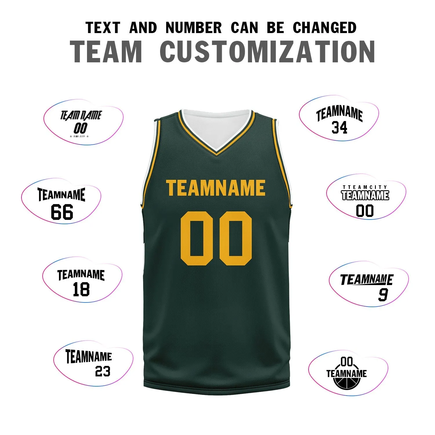 Custom Green Classic Style Sports Uniform Basketball Jersey BBJ01-D020105-10