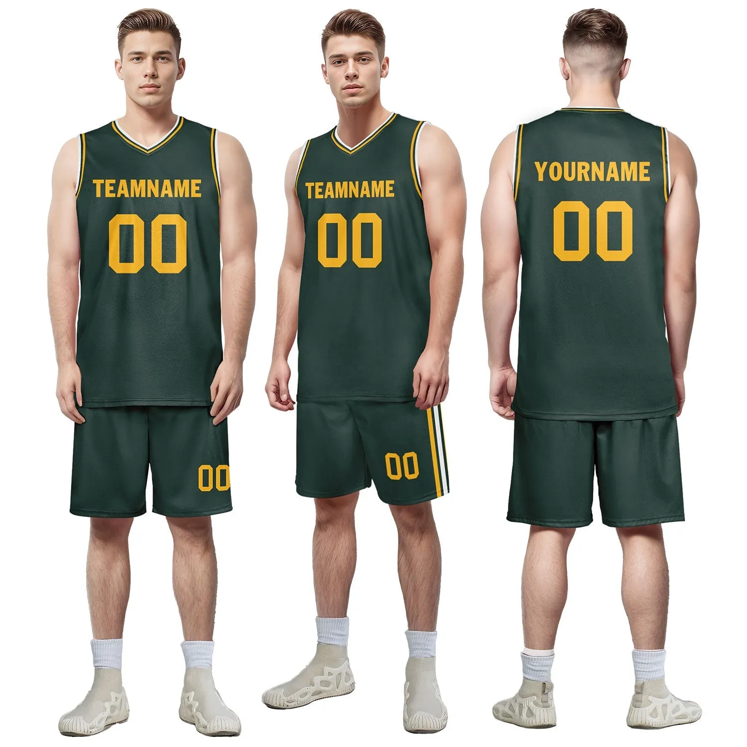 Custom Green Classic Style Sports Uniform Basketball Jersey BBJ01-D020105-10