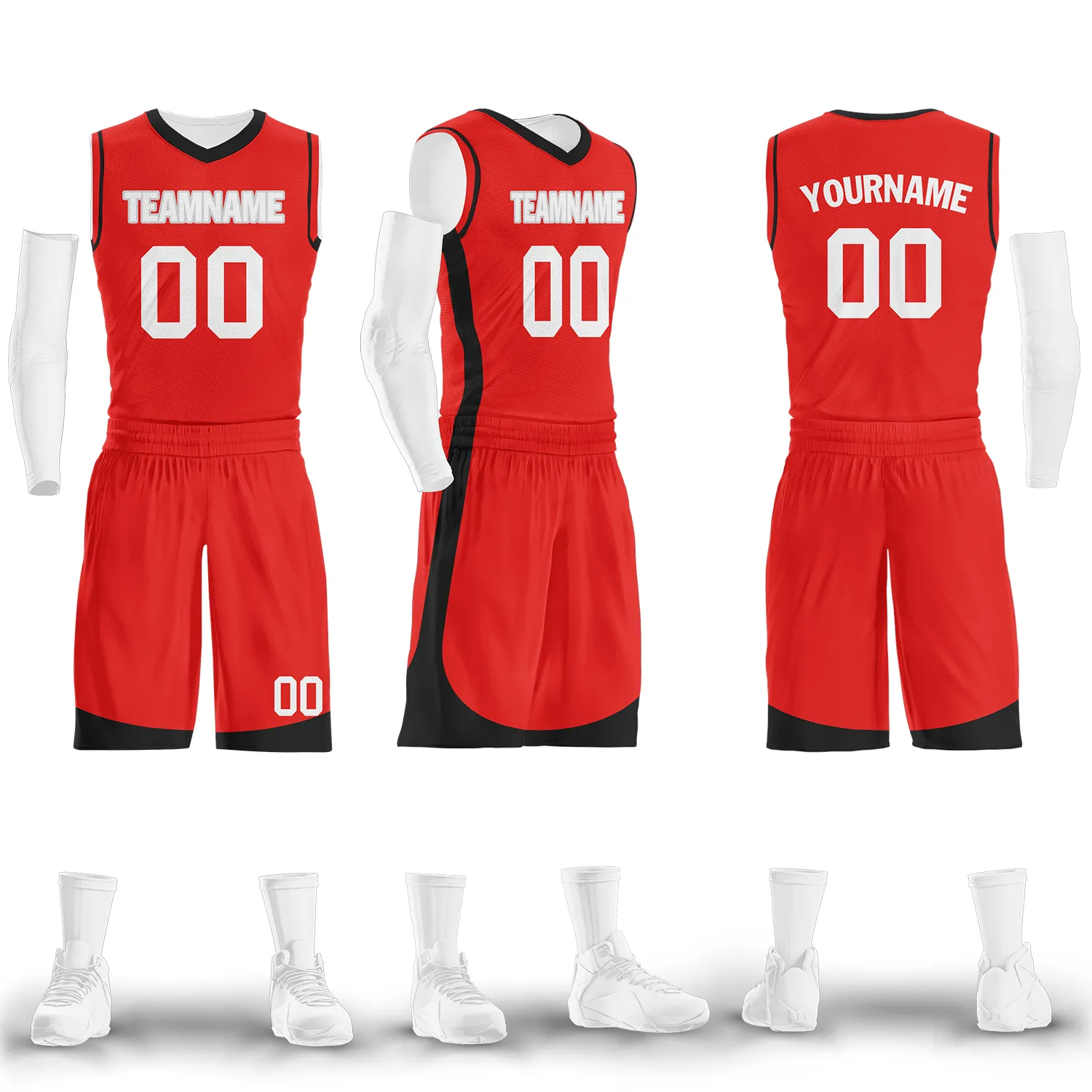 Custom Red Classic Style Sports Uniform Basketball Jersey BBJ01-bd0a70db