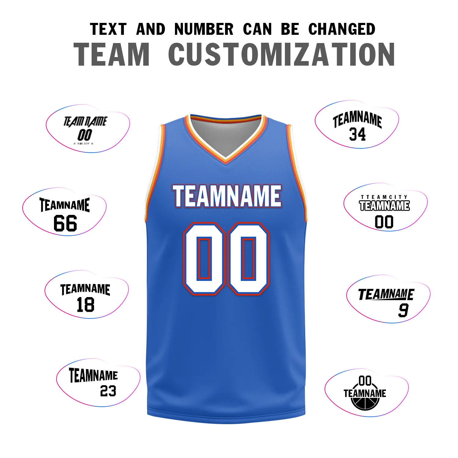 Custom White Blue Classic Style Reversible Basketball Uniform Personalized BBJR-D017039
