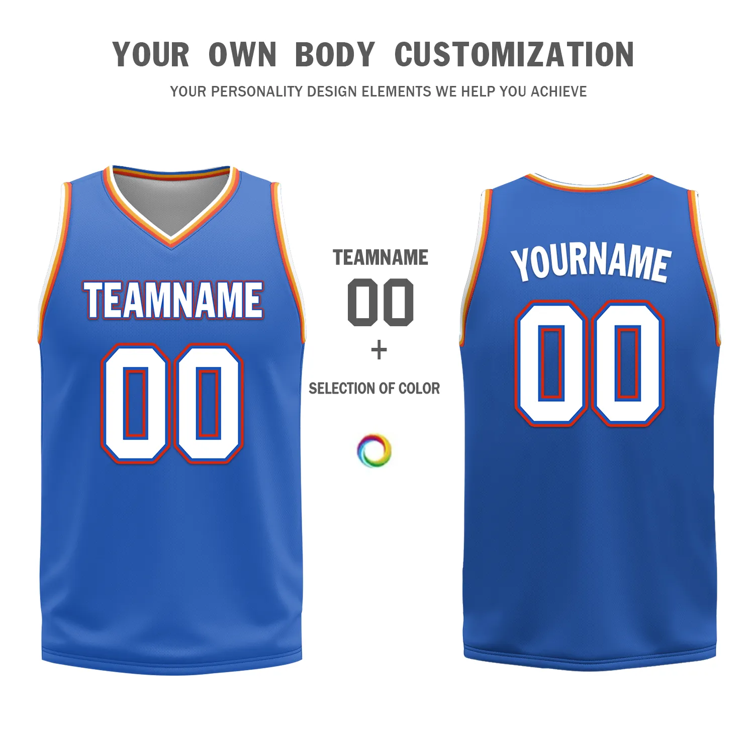 Custom White Blue Classic Style Reversible Basketball Uniform Personalized BBJR-D017039