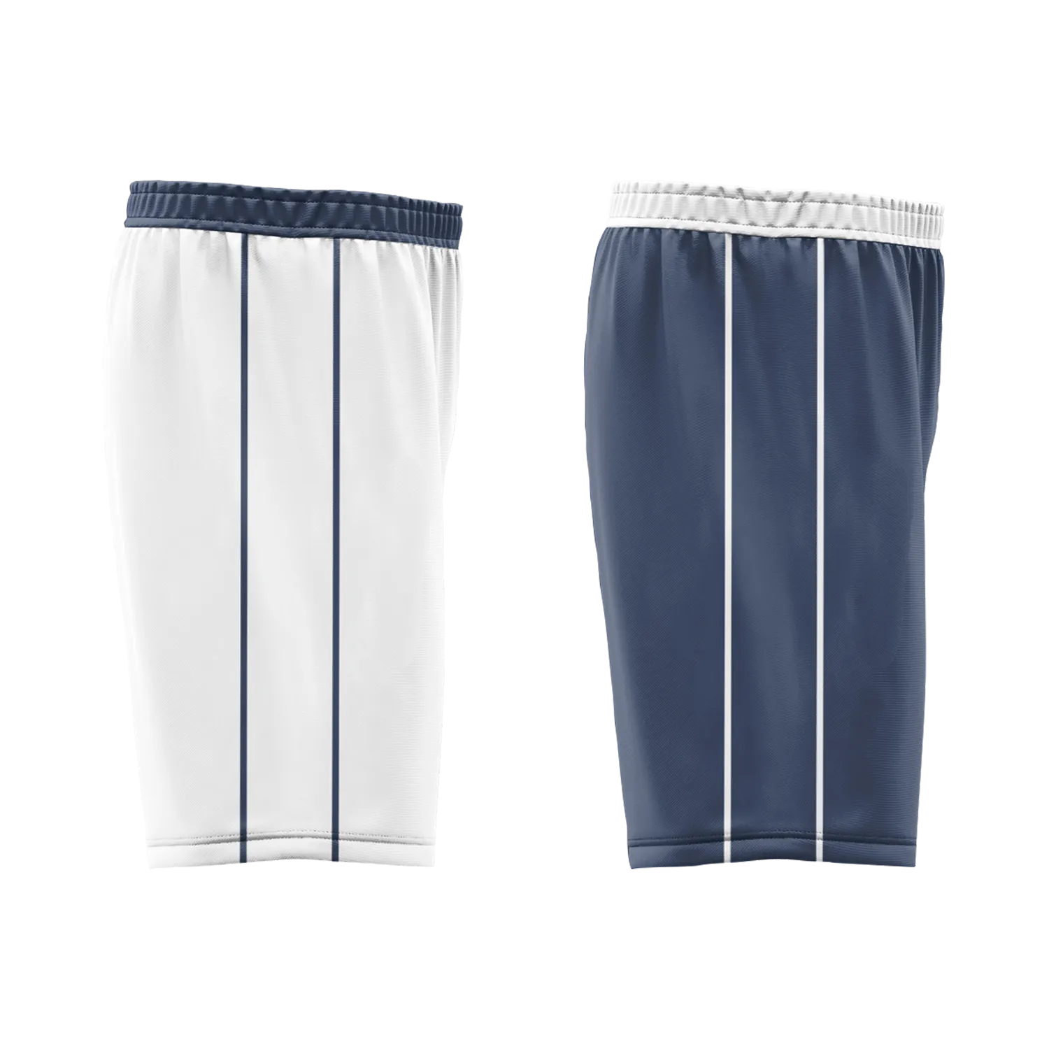 Custom White Blue Classic Style Reversible Basketball Uniform Personalized BBJR-D017054