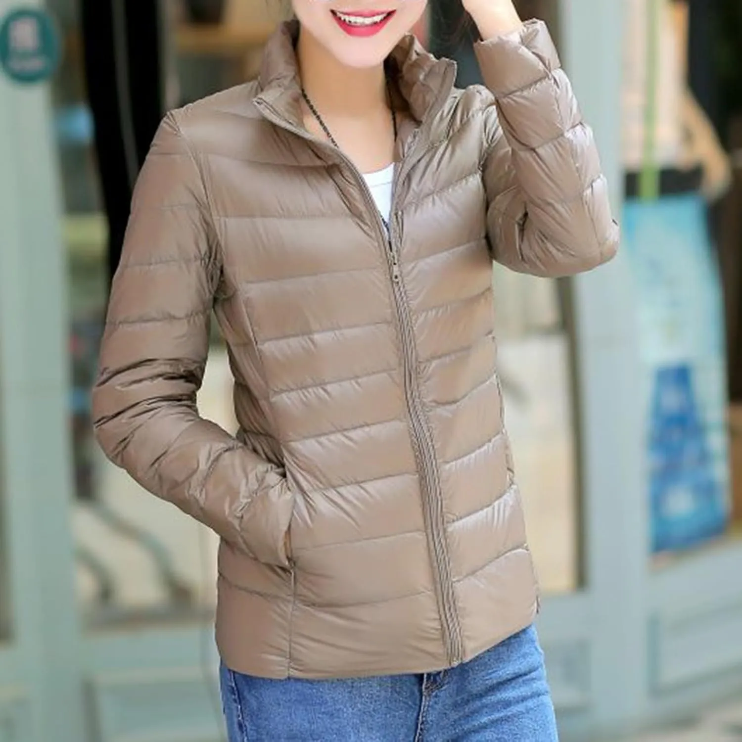 Fashion Fuzzy Fleece Coats Women's Solid Short Down Jackets Long Sleeve Sweater 2025 Trendy Lightweight Overcoat