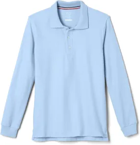 French Toast Pique Polo School Uniform Shirt with Long Sleeves for Boys and Girls