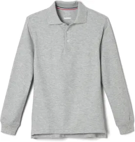 French Toast Pique Polo School Uniform Shirt with Long Sleeves for Boys and Girls