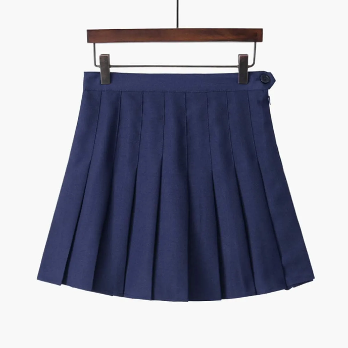 Girls Women High Waisted Pleated Skirt Plain Plaid A-line Mini Skirt Skater Tennis School Uniform Skirts Lining Shorts