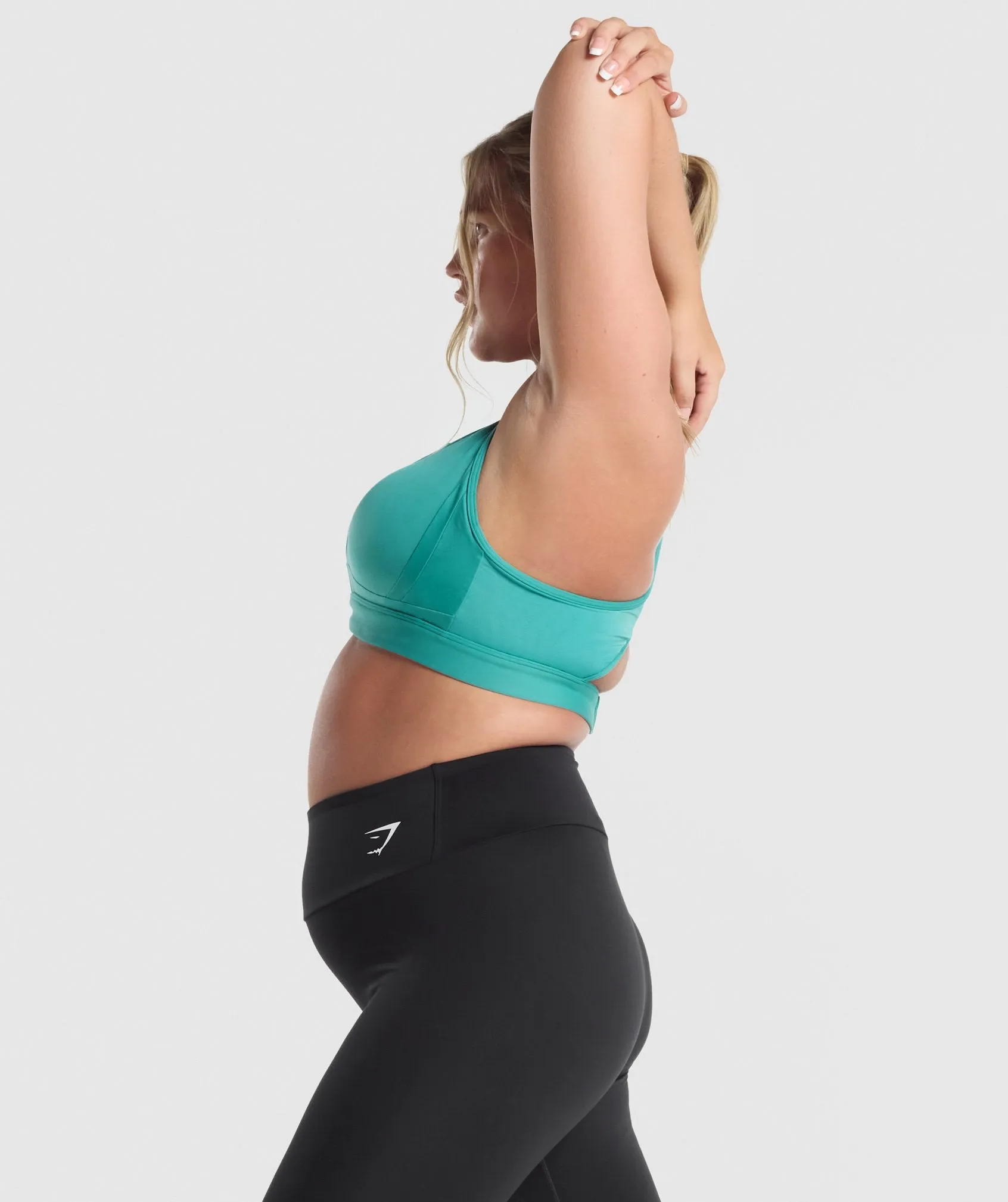 Gymshark Mesh Neckline Sports Bra - Teal