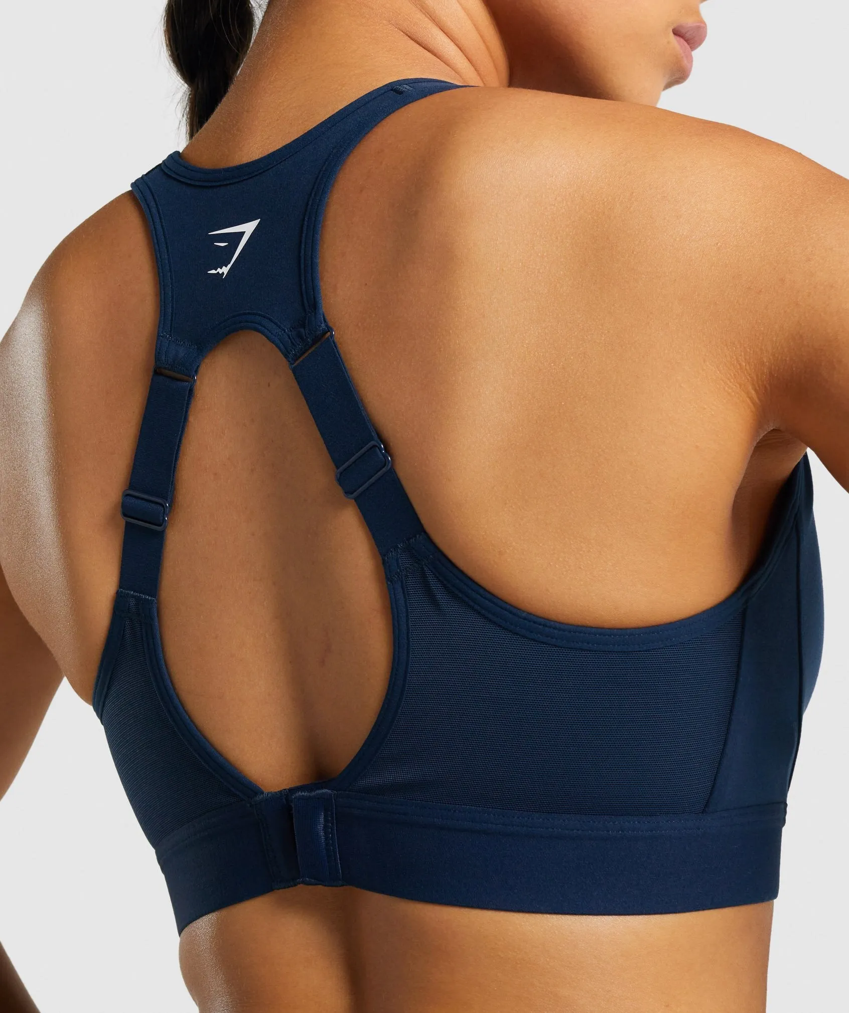Gymshark Open Back Sports Bra - Navy