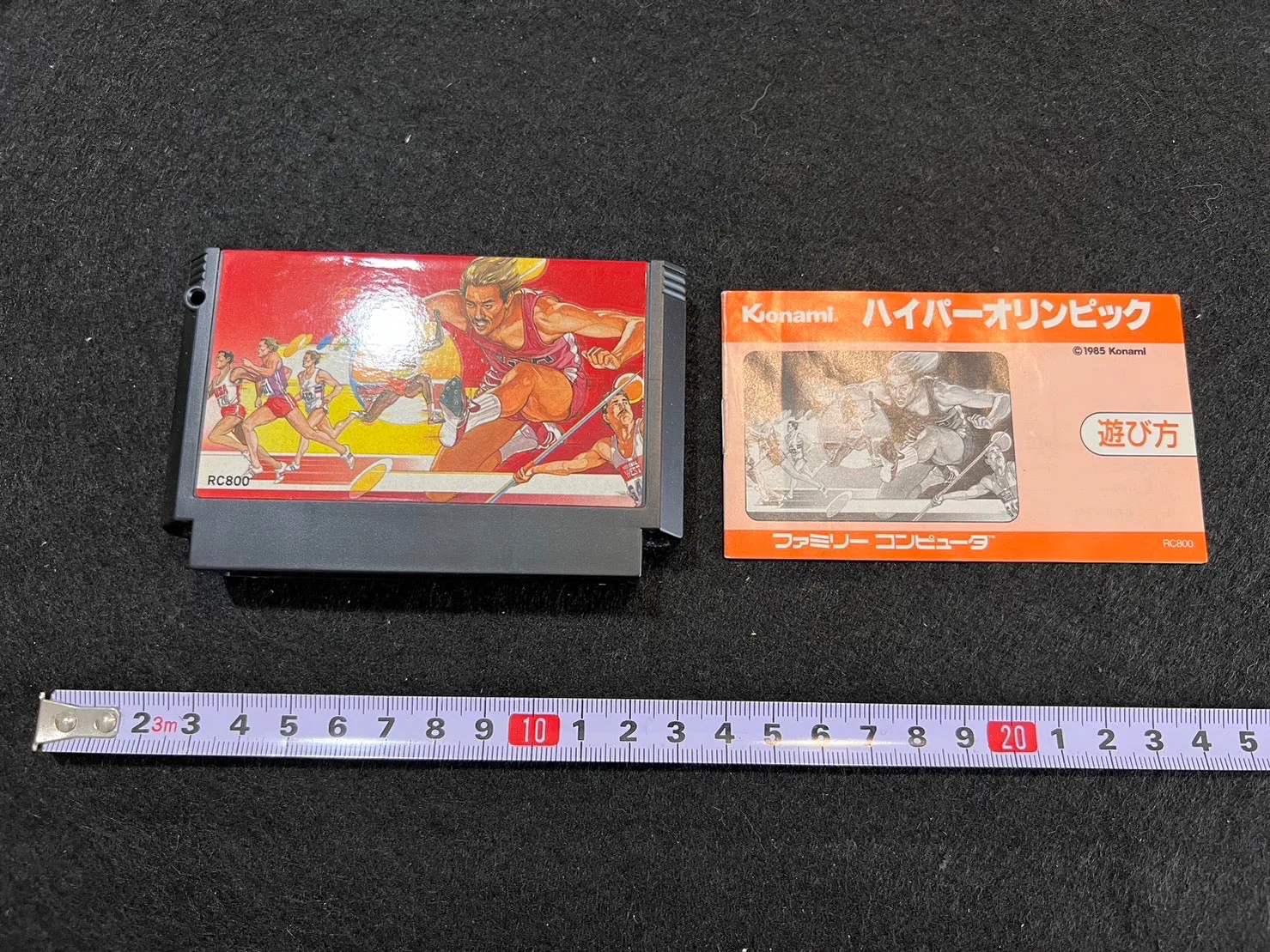 Hyper Olympic and Hyper Shot set Nintendo Famicom Track & Field w/Box -f0612-
