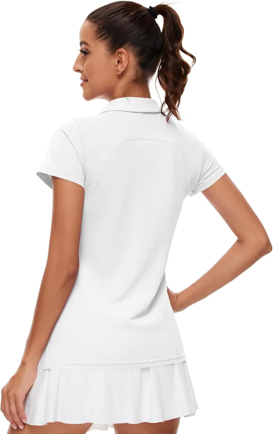 Ivicoer Womens Golf Shirt Polo Short Sleeve,Sleeveless,Long Sleeve Tennis Collared Top Athletic Clothes for Ladies