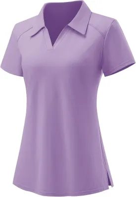 Ivicoer Womens Golf Shirt Polo Short Sleeve,Sleeveless,Long Sleeve Tennis Collared Top Athletic Clothes for Ladies