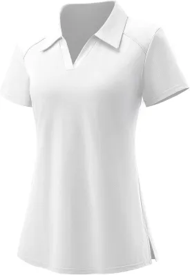 Ivicoer Womens Golf Shirt Polo Short Sleeve,Sleeveless,Long Sleeve Tennis Collared Top Athletic Clothes for Ladies