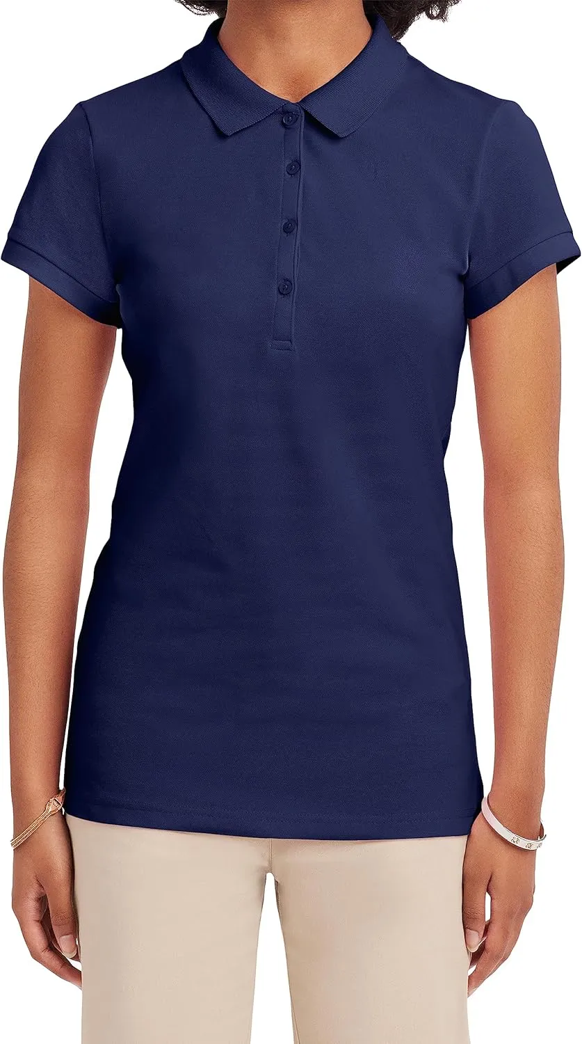 IZOD Junior's Uniform Short Sleeve Interlock Polo