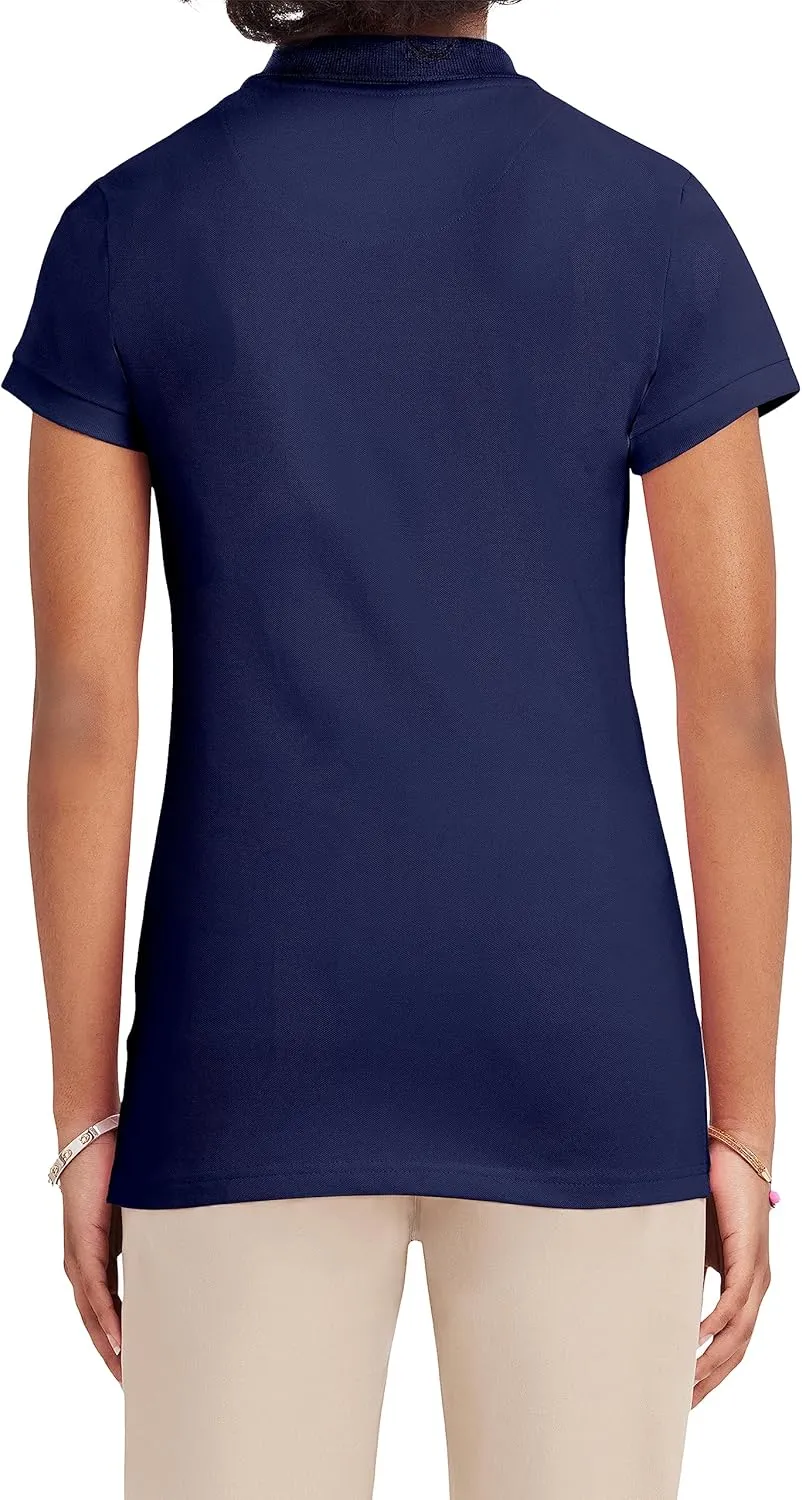 IZOD Junior's Uniform Short Sleeve Interlock Polo