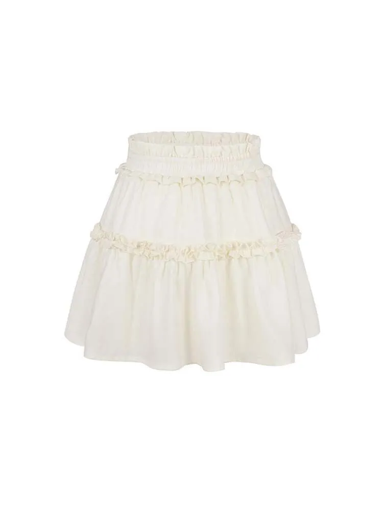 Lace Off Shoulder Knit Tops & Tutu Mini Skirts【s0000007365】