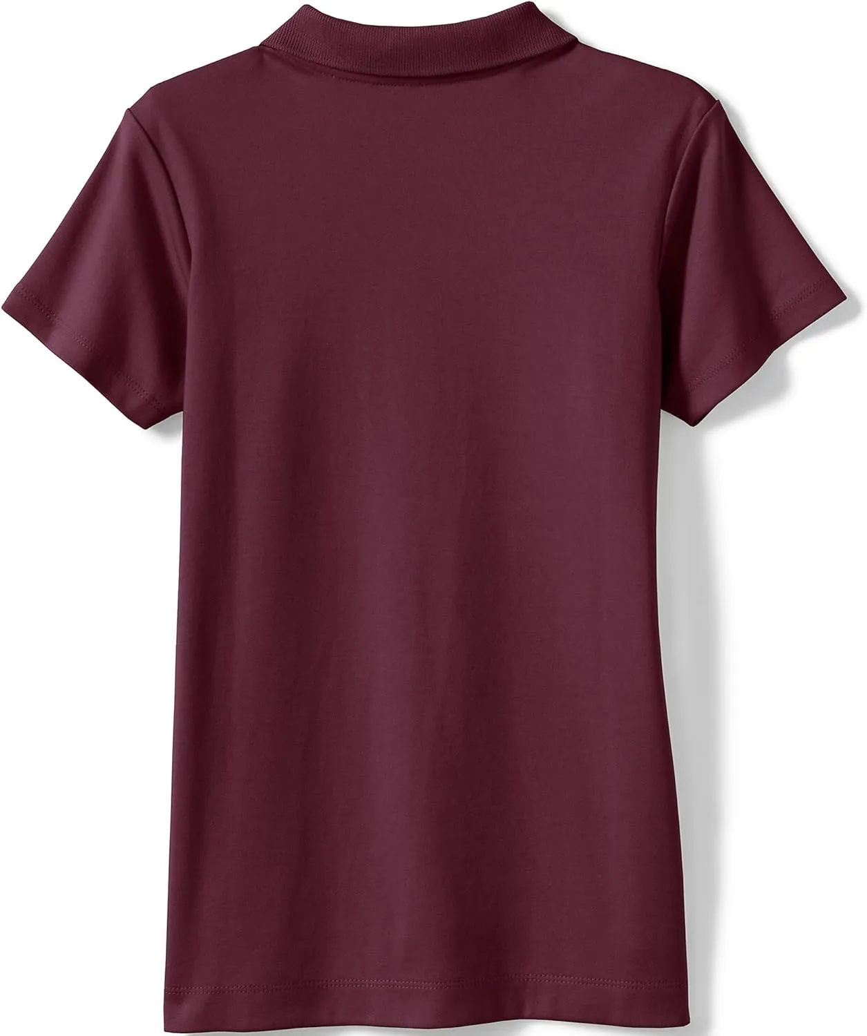 Lands' End School Uniform Girls Short Sleeve Feminine Fit Interlock Polo Shirt