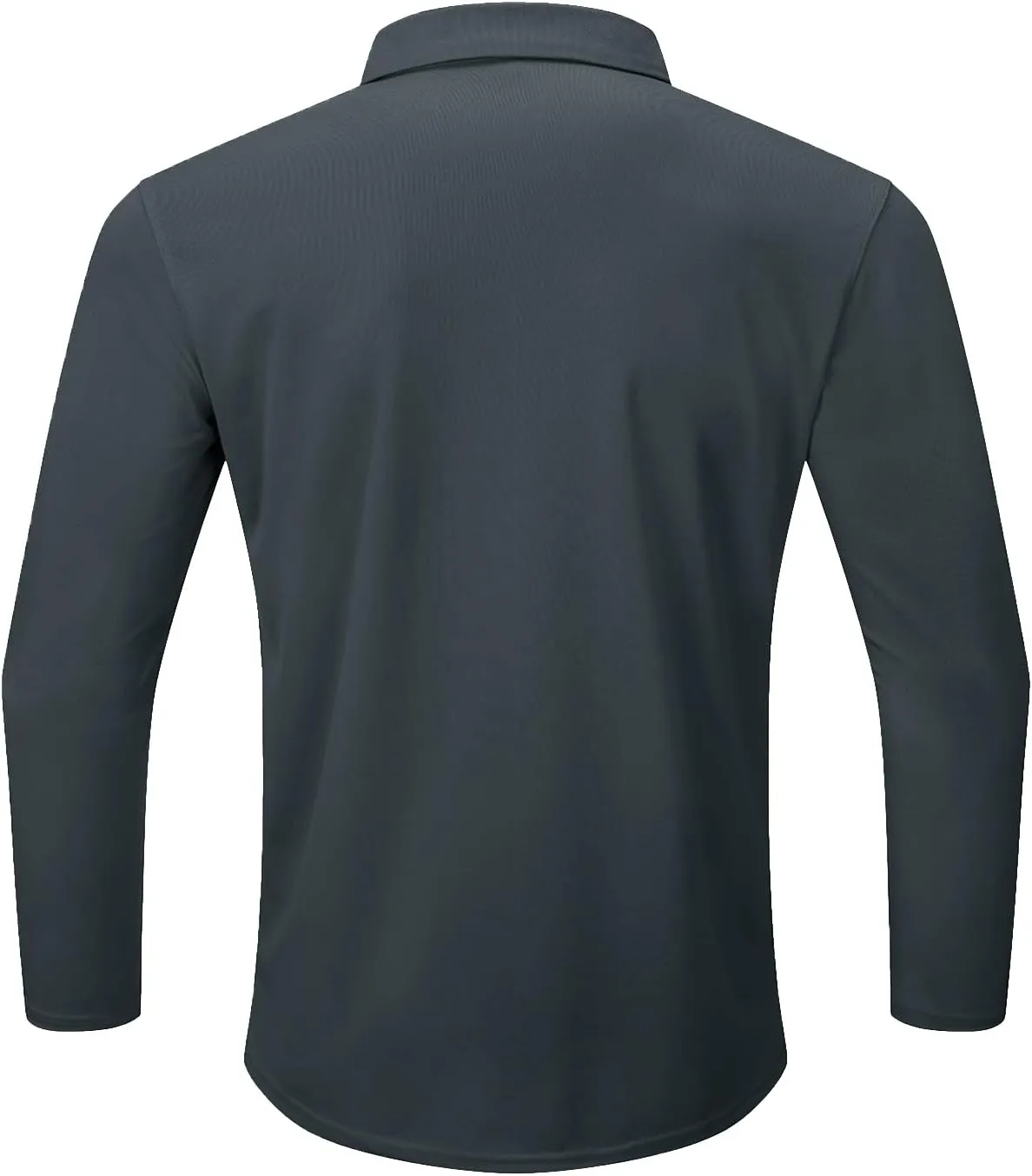 Men Polo Shirts Long Sleeve Moisture Wicking Dry Fit Performance Tactical Shirt Collared Casual Golf Tennis Shirt
