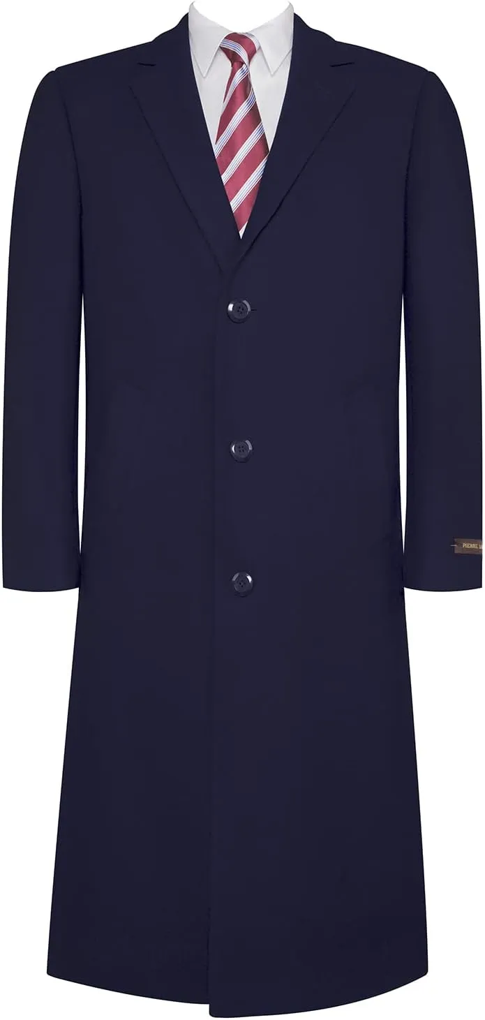 Men's Wool Classic Fit Wool Blend Long Peacoat Winter Jacket Overcoat