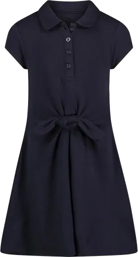 Nautica Girls' School Uniform Short Sleeve Polo Dress