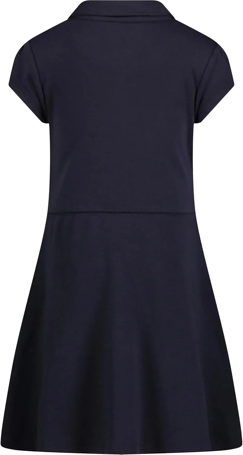 Nautica Girls' School Uniform Short Sleeve Polo Dress