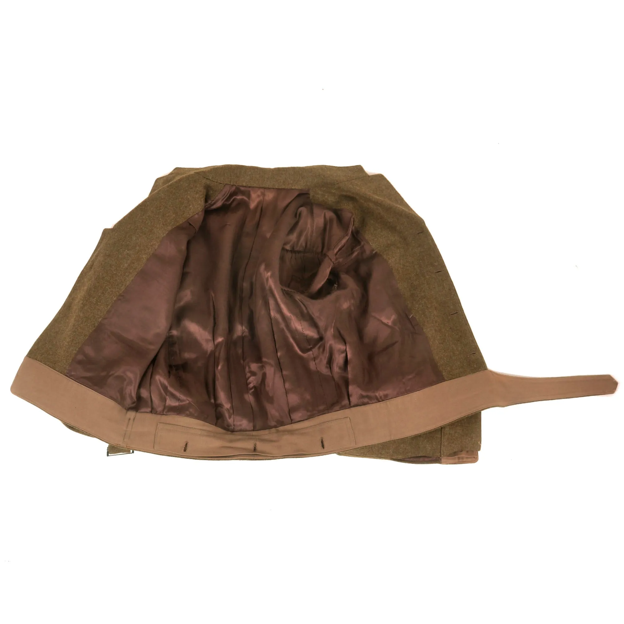 Original British WWII 49th West Riding Division Royal Engineers Captain’s Battledress Uniform with Ribbon Bar
