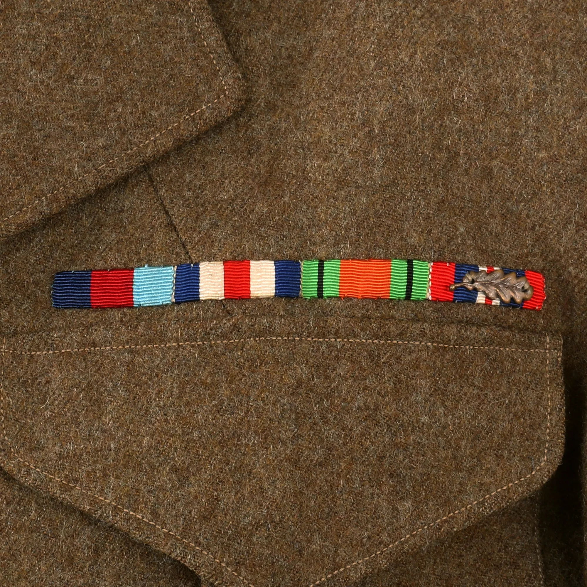 Original British WWII 49th West Riding Division Royal Engineers Captain’s Battledress Uniform with Ribbon Bar