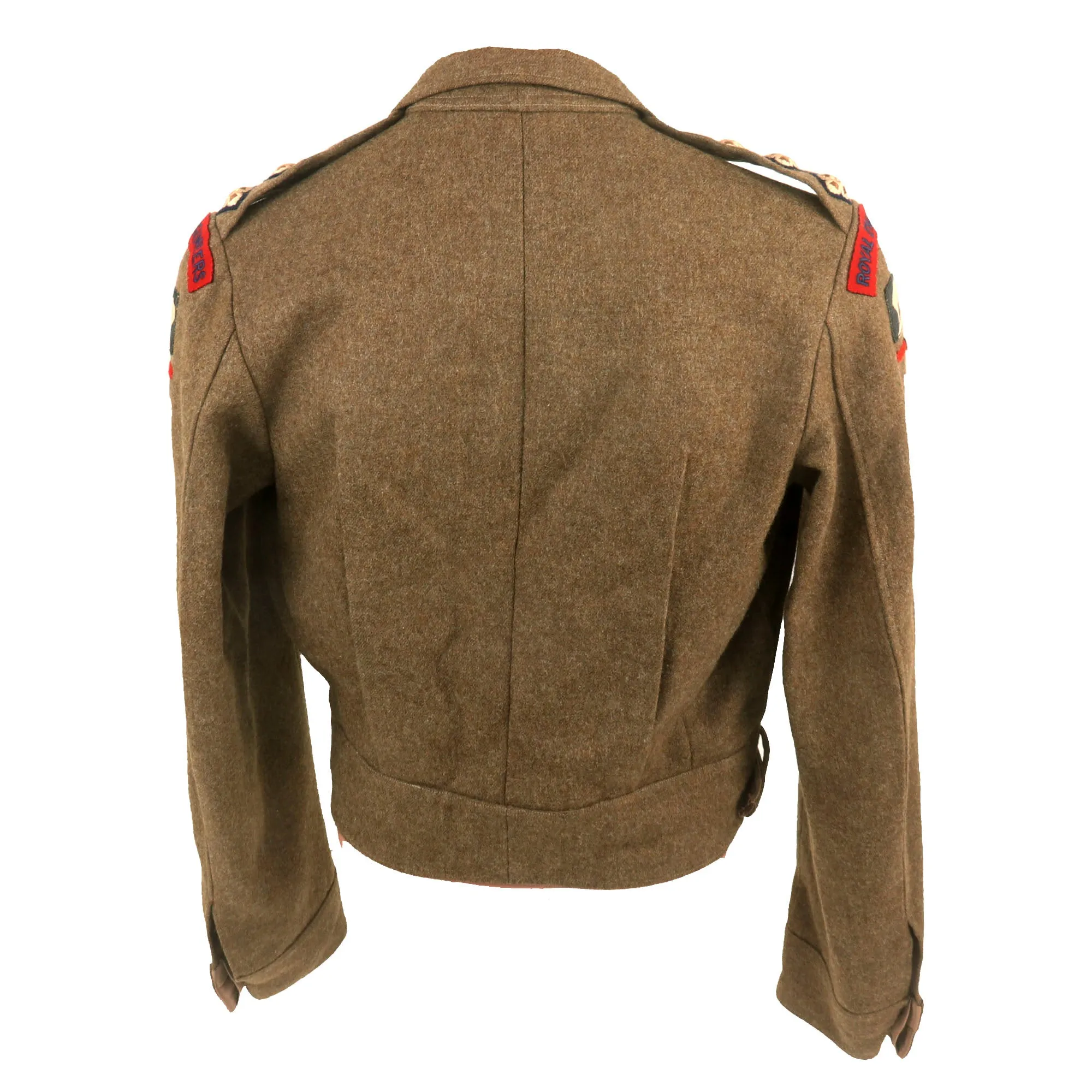 Original British WWII 49th West Riding Division Royal Engineers Captain’s Battledress Uniform with Ribbon Bar