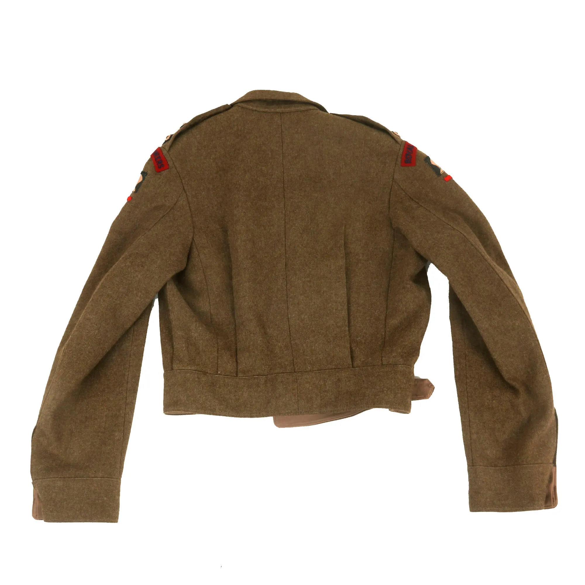 Original British WWII 49th West Riding Division Royal Engineers Captain’s Battledress Uniform with Ribbon Bar