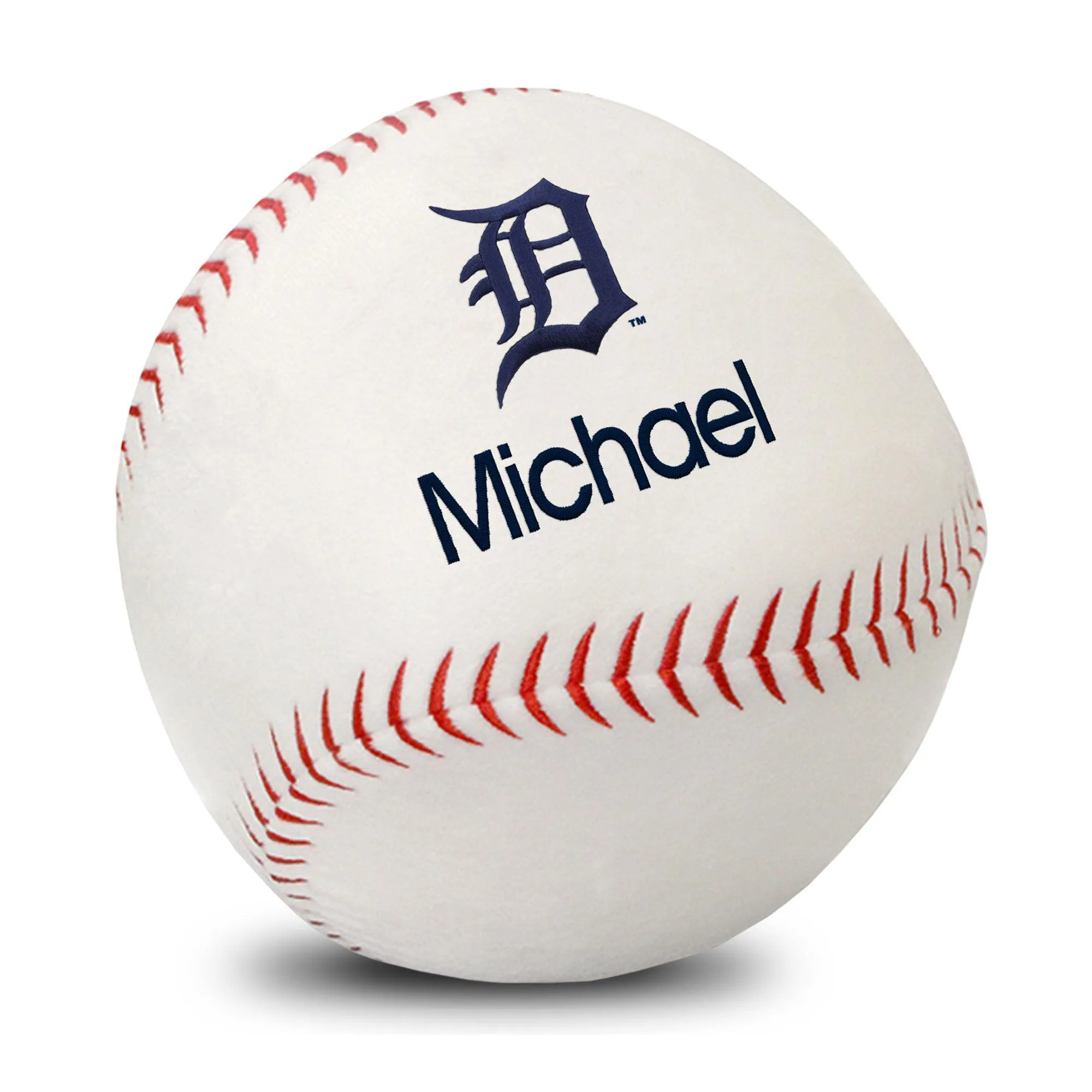 Personalized Detroit Tigers Plush Baseball