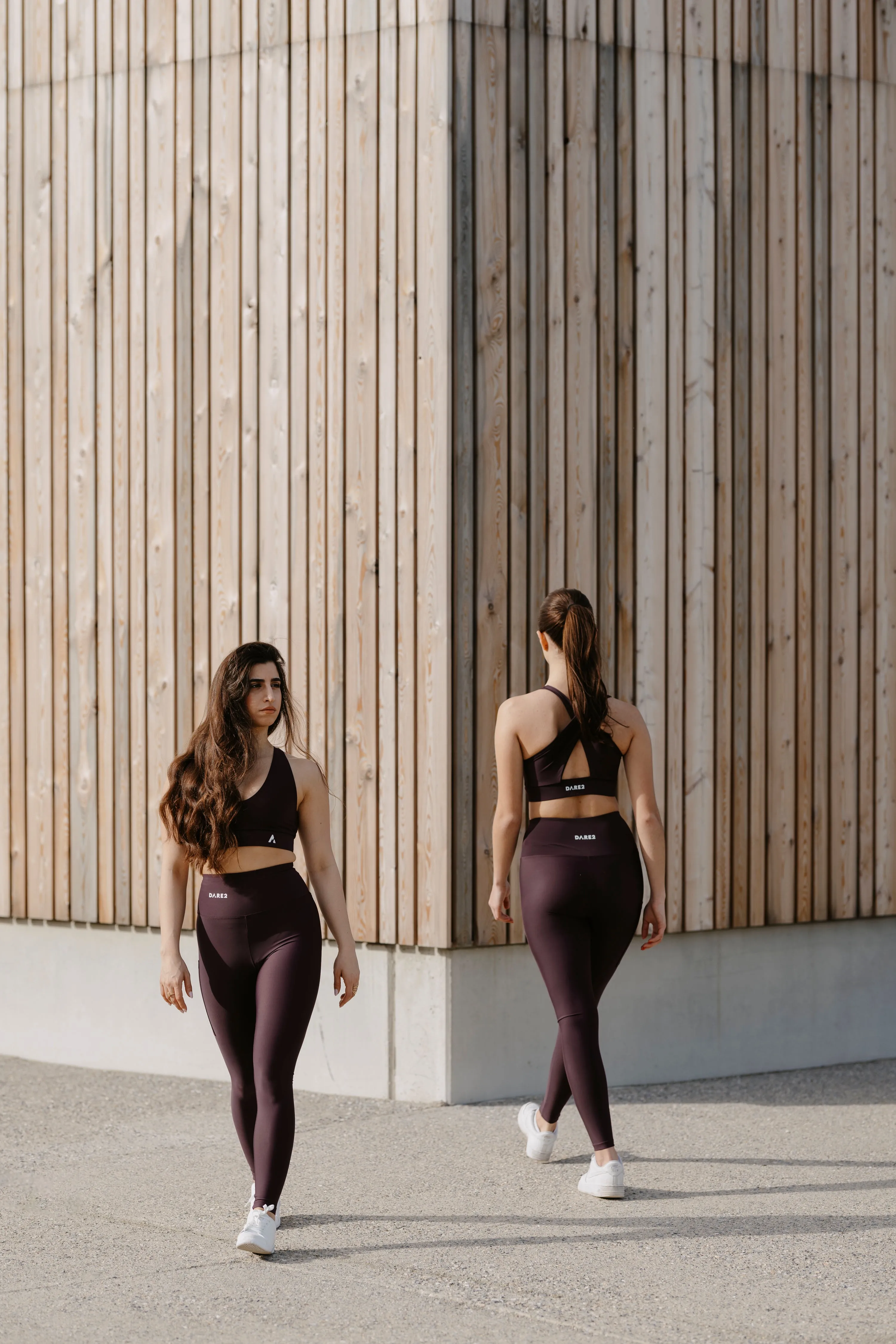 Plum Cross-Back Sports Bra