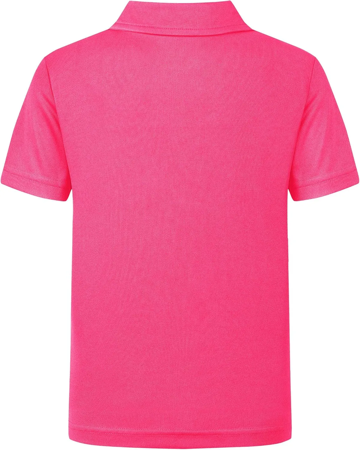 QBK 2T-16Y Boys' School Uniform Pique Polo Kids Performance Neon Short Sleeve Collared Golf Shirt for Toddler to Youth