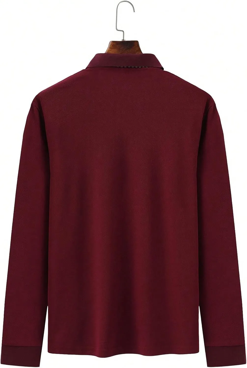 SOLY HUX Men's Golf Color Block Tennis Shirts Long Sleeve Collared Business T-Shirt